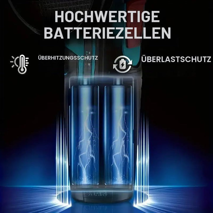 Mini Akku Winkelschleifer 12V, 76mm Bürstenloser Trennschleifer mit 2x 1500mAh Akku &amp; 5 Scheiben, 19