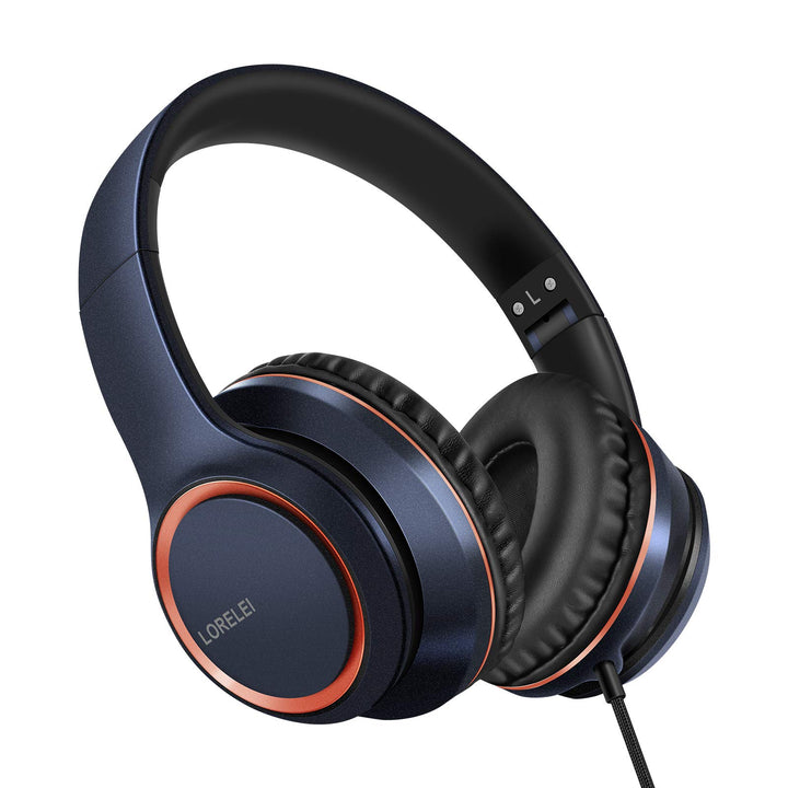 LORELEI X8 Over-Ear-Kopfhörer mit Kabel, mit Mikrofon, 1,45 m, verwicklungsfreier Nylon-Linie und 3,