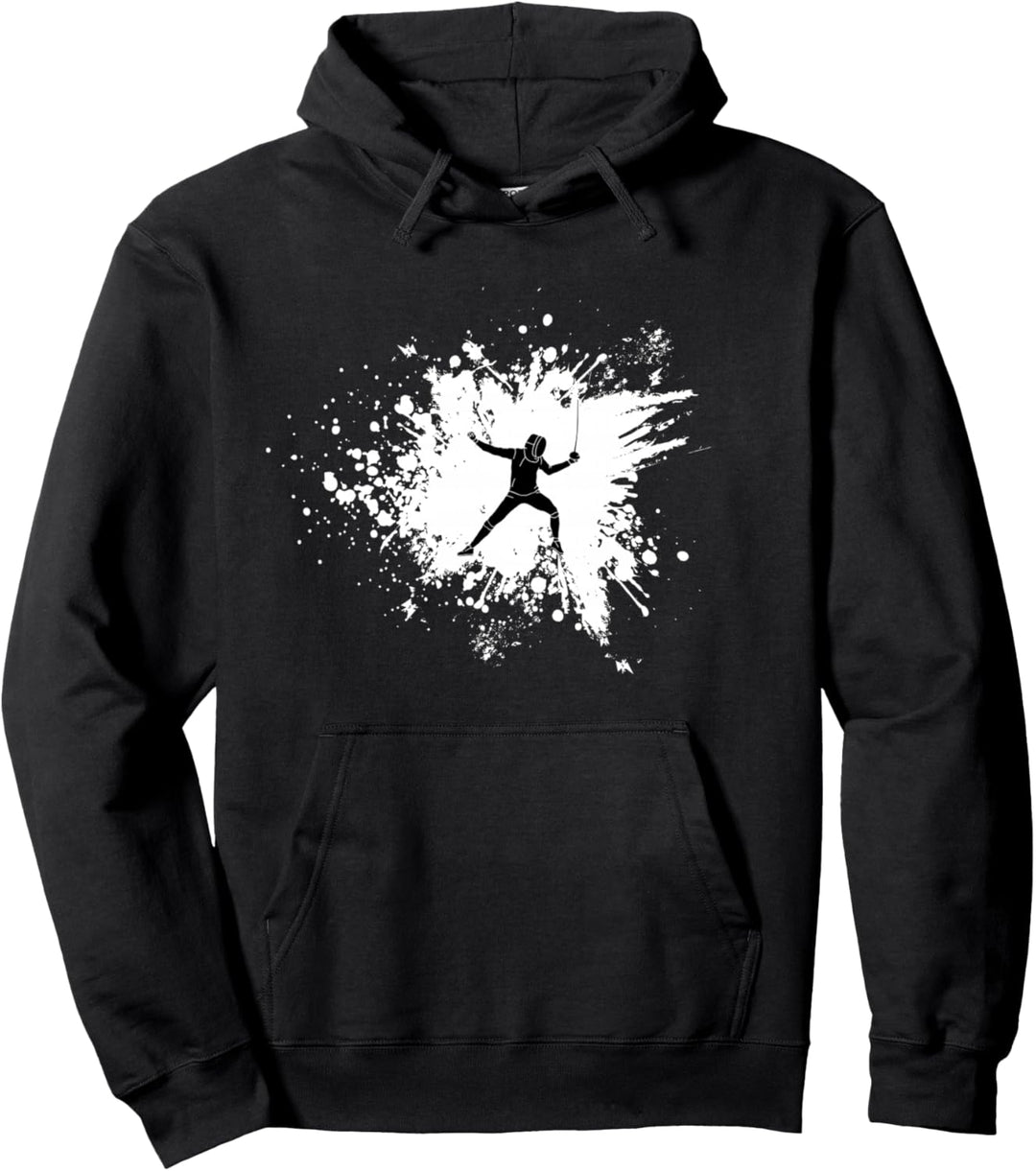 Fechten Degen Fechter Pullover Hoodie