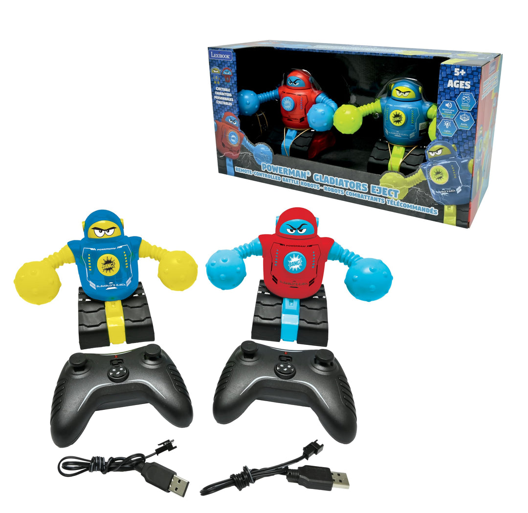 Lexibook, Powerman® Gladiators Eject, Ferngesteuerte Kampfroboter, Duell-Kampfmodus, Sound- und Lich