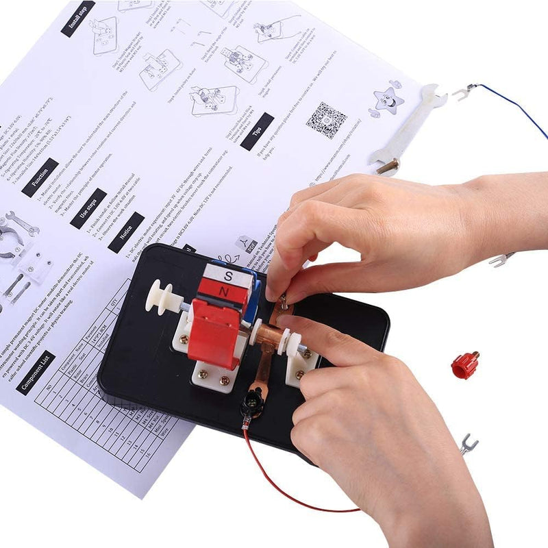 DONGKER Elektromotor Kit DIY Motoren Modell DC 3V 5V 6V Einfacher Bausatz zum Unterrichten Lernen ST