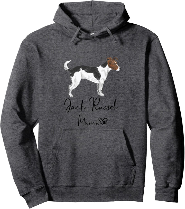 Jack Russel Mama Hundemama Hund Frauchen Haustier Geschenk Pullover Hoodie