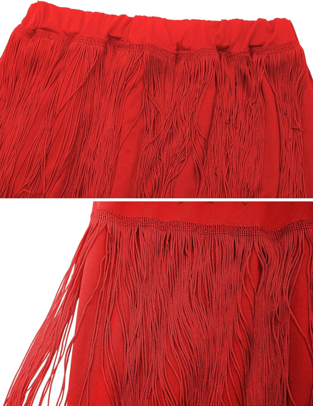 SEAUR Damen Fransenhose Latein Tanzhose Quaste Fransen Hose Tanz Ballsaal Tango Salsa Rumba Cha Cha