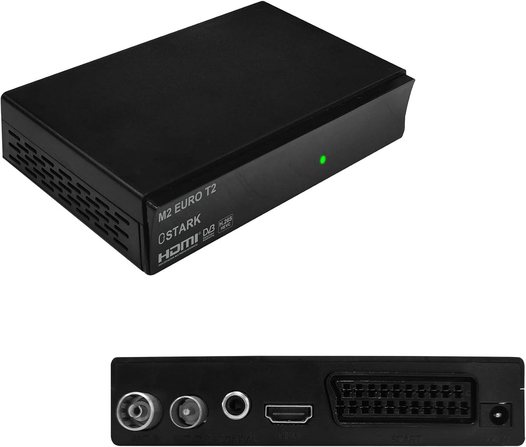 Ostark Euro T2 Terrestrischer Receiver TDT TDT2 FTA DVB-T2 DVB-C, H265 HEVC Full HD PVR, Dual USB, D
