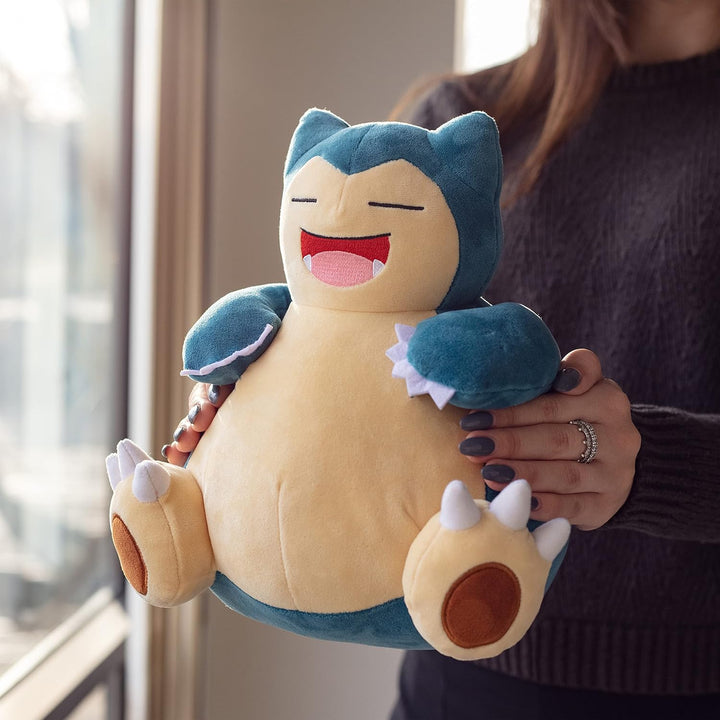 Pokémon Snorlax Plüschtier, 30,5 cm, offizielles Lizenzprodukt Blau, Blau