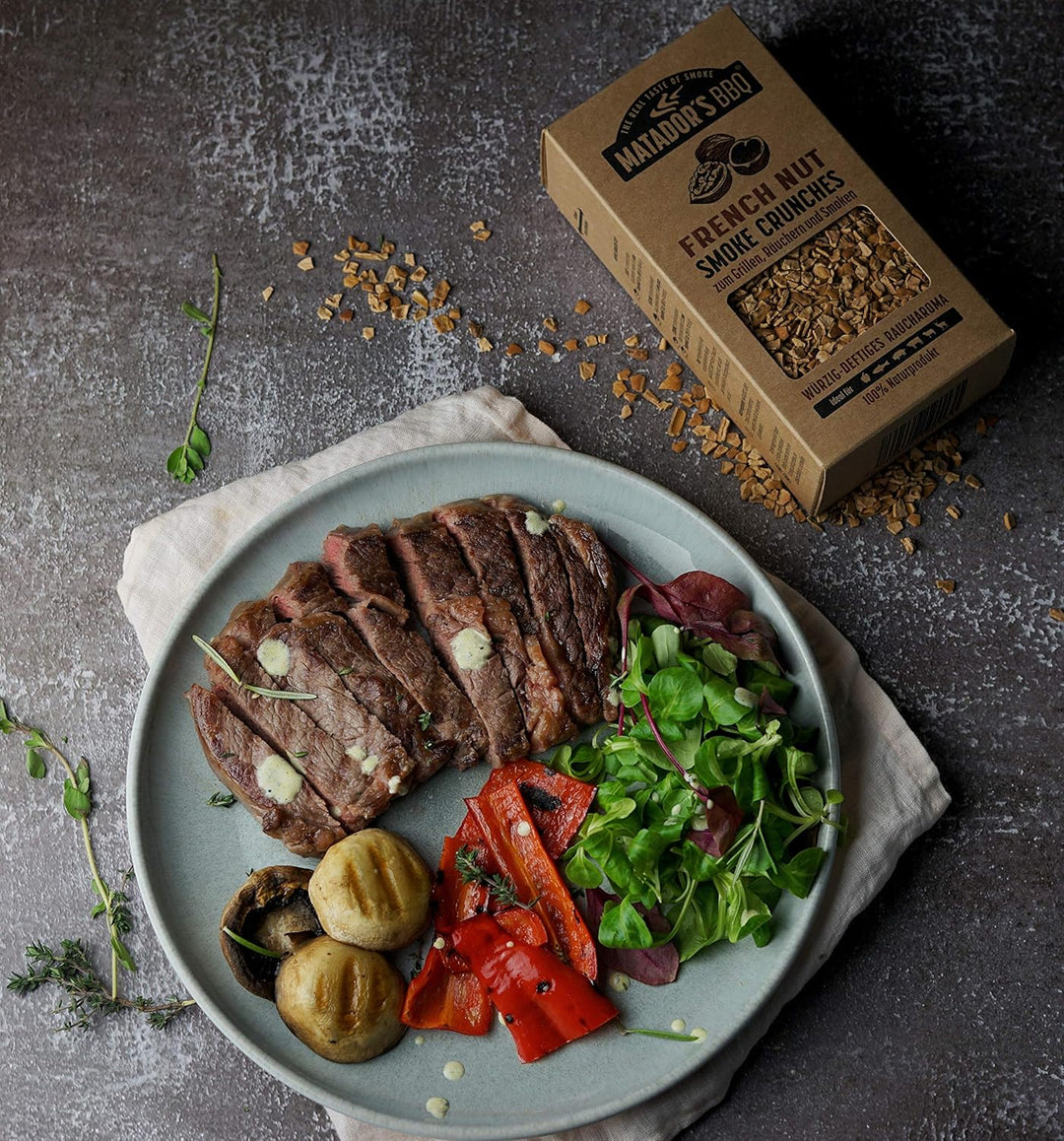 MATADOR'S BBQ Smoke Crunches Räucherchips zum Grillen, Räuchern und Smoken, nachhaltig und hochwerti
