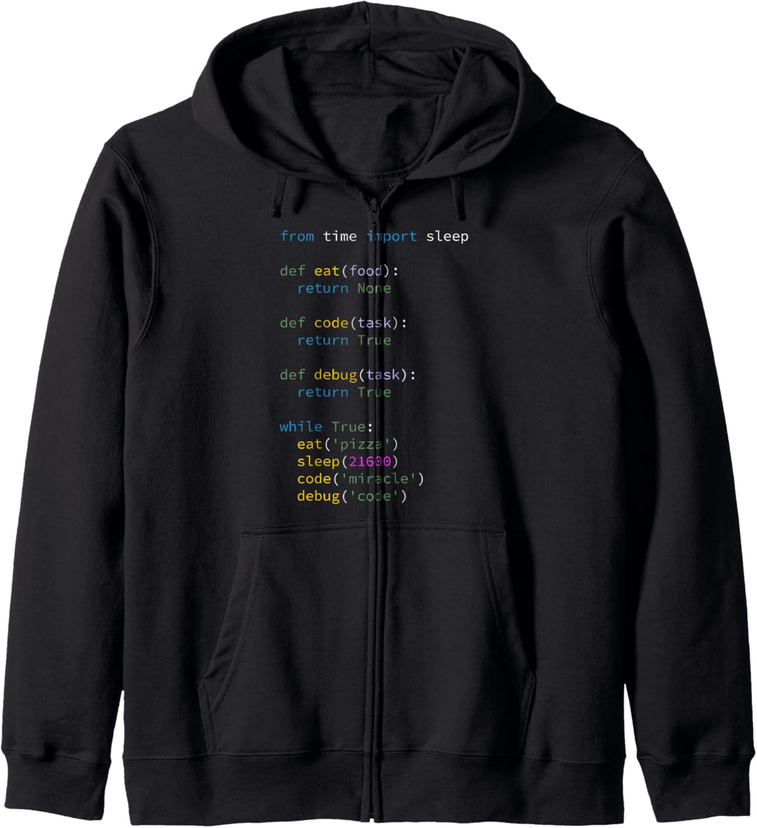 Programmierer Informatiker ITler Eat Sleep Code Debug Kapuzenjacke