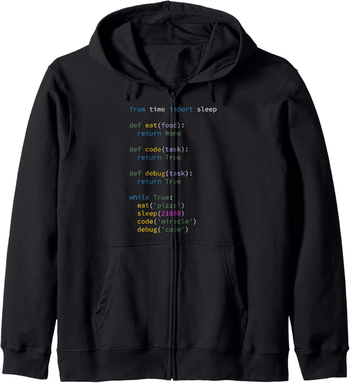 Programmierer Informatiker ITler Eat Sleep Code Debug Kapuzenjacke