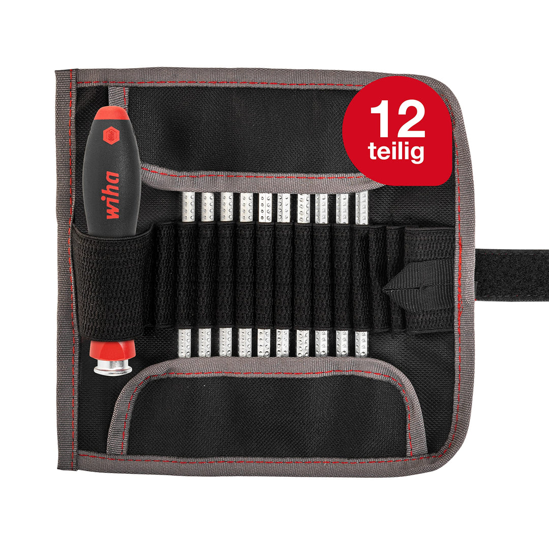 Schraubendreher mit Wechselklingen Set SYSTEM 4 Schlitz/Philips/Sechskant 12-tlg. inkl. Rolltasche (