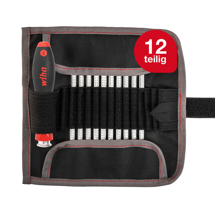 Schraubendreher mit Wechselklingen Set SYSTEM 4 Schlitz/Philips/Sechskant 12-tlg. inkl. Rolltasche (