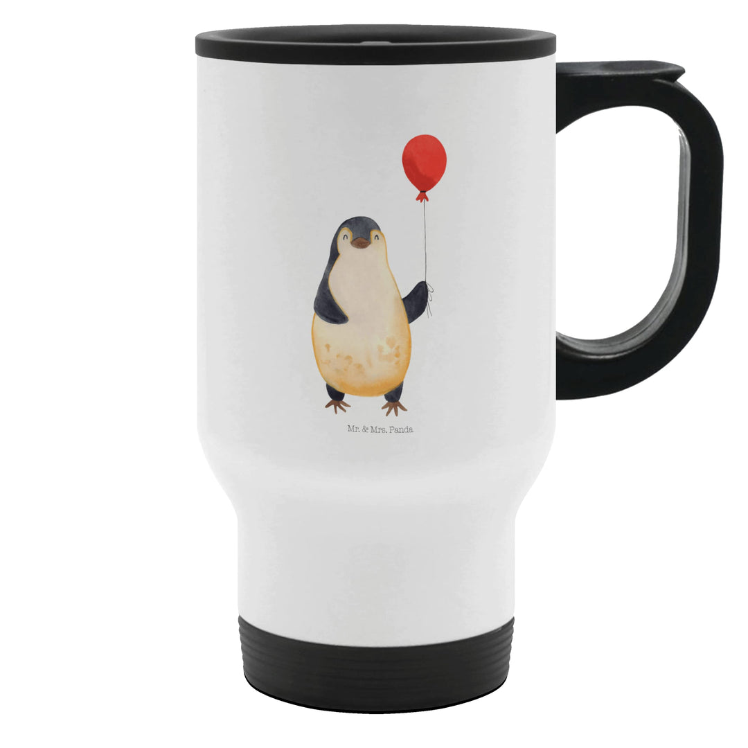 Mr. &amp; Mrs. Panda Thermobecher Pinguin Luftballon - Geschenk, Jahrmarkt, beste Freundin, Liebe, Reise