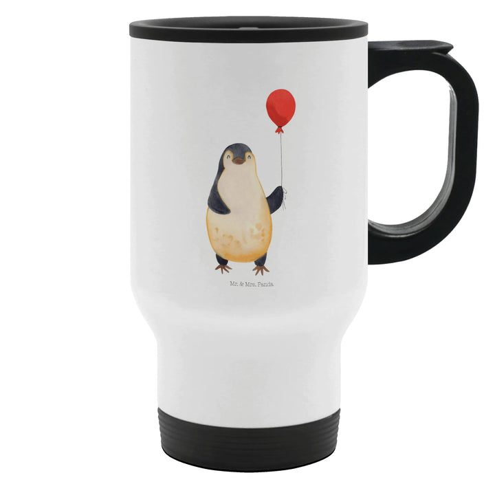Mr. &amp; Mrs. Panda Thermobecher Pinguin Luftballon - Geschenk, Jahrmarkt, beste Freundin, Liebe, Reise