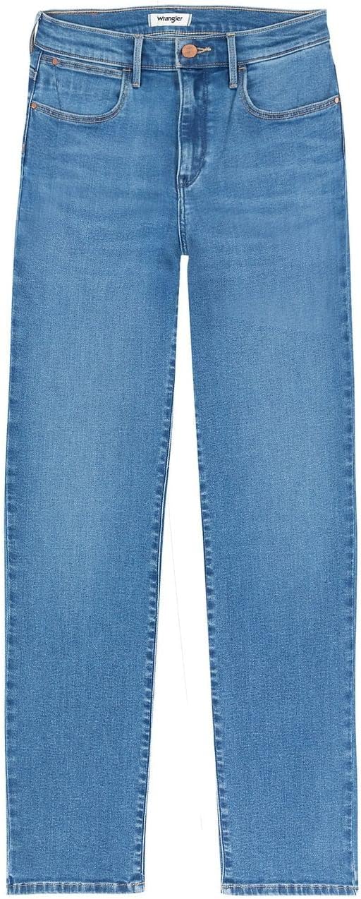 Wrangler Damen Jeans Straight 32W / 32L Gelb, 32W / 32L Gelb