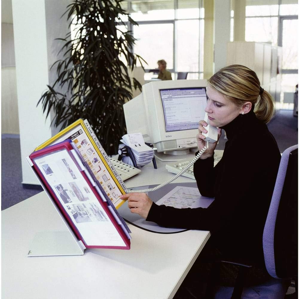 Durable Tisch-Sichttafelsystem (Vario Table 20, mit 20 Sichttafeln) mehrfarbig, 569900 Tisch 20 Tafe