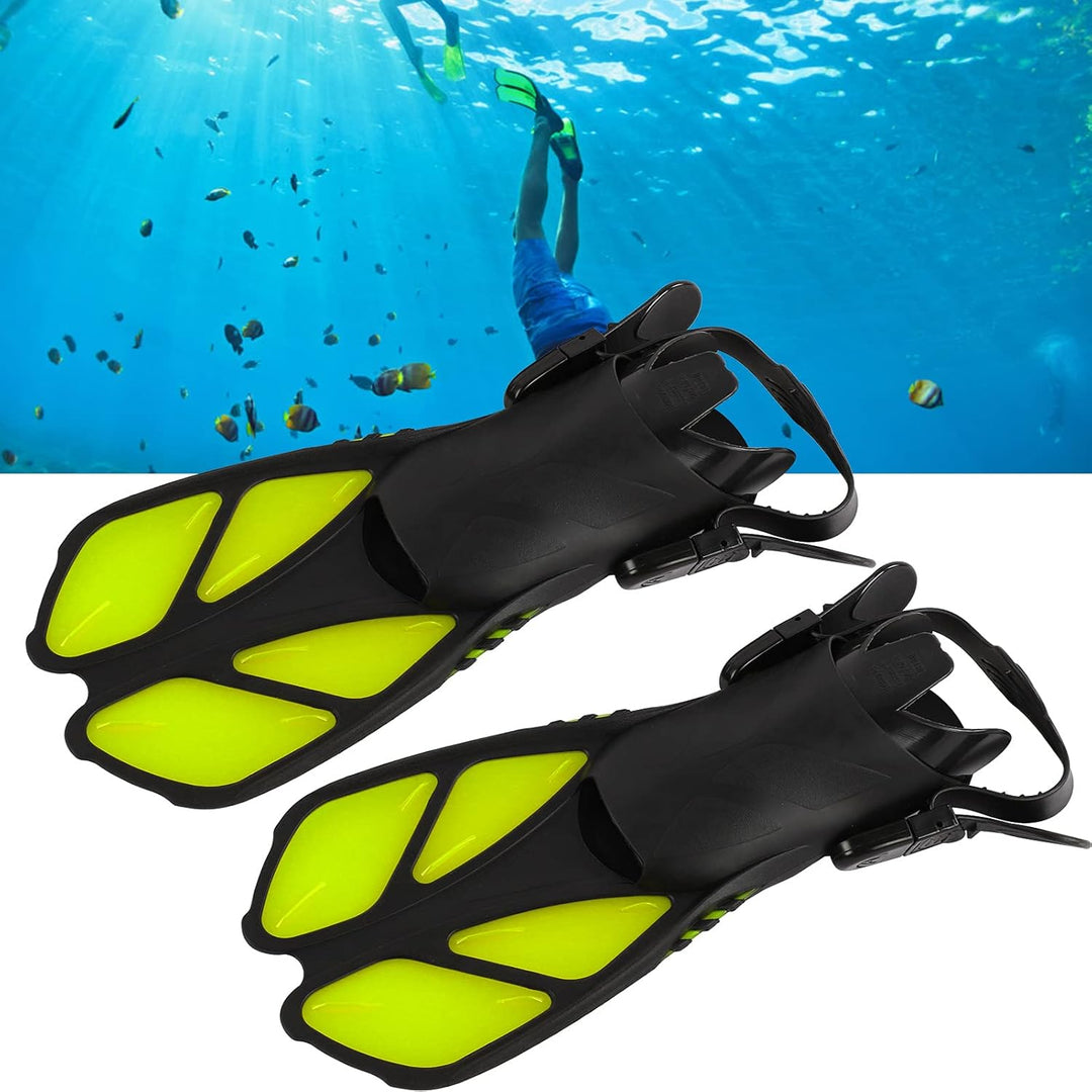 Schnorchelflossen, Schwimmflossen Reisegrösse Kurz Einstellbar zum Schnorcheln Tauchen Erwachsene Mä