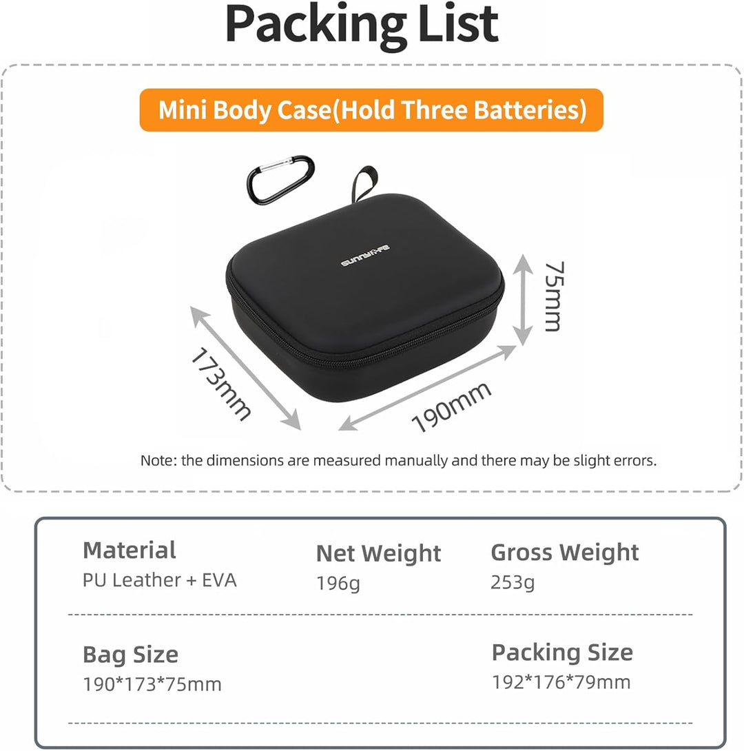 ZJRXM Neo 2 Tasche, Schutztasche PU Case Bag Tragetasche für DJI Neo 2 Drohne Zubehör, Tragbare und