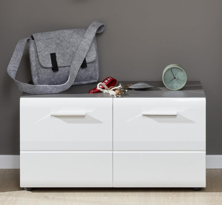 trendteam smart living - Schuhkommode Sitzbank - Garderobe - Line - Aufbaumass (BxHxT) 80 x 41 x 35