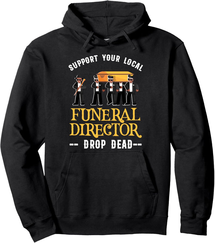 Unterstützung Friedhof Bestatter Beerdigung Sarg Geschenk Pullover Hoodie