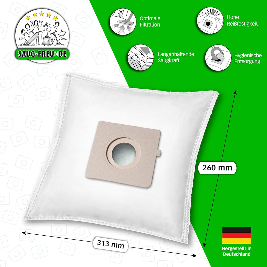 SAUG-FREUnDE | 20 Staubsaugerbeutel geeignet für ROWENTA, MOULINEX | ähnlich wie Swirl Y 30, Menalux