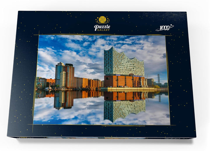Reflexion der Elbphilharmonie in Hamburg - Premium 1000 Teile Puzzle - MyPuzzle Sonderkollektion von
