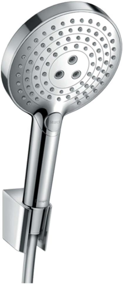 hansgrohe Raindance Select S 120 Duschkopf inkl. Duschkopfhalterung, 3 Strahlarten, Chrom Chrom Set