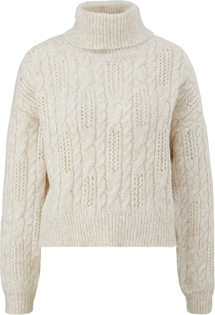 Q/S designed by Damen Strickpullover M Weiss, M Weiß