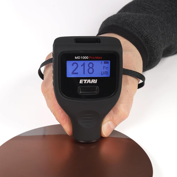 ETARI® MD 1000 Pro Max (Ferr & Non-Ferr), Profi Lack Schichtdickenmessgerät zur Lackdickenmessung am