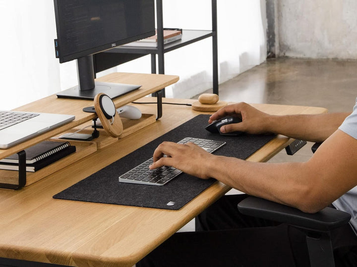 OAKYWOOD - Filz Schreibtischunterlage Anthrazit Grau L Anthracite - Large, Anthracite - Large