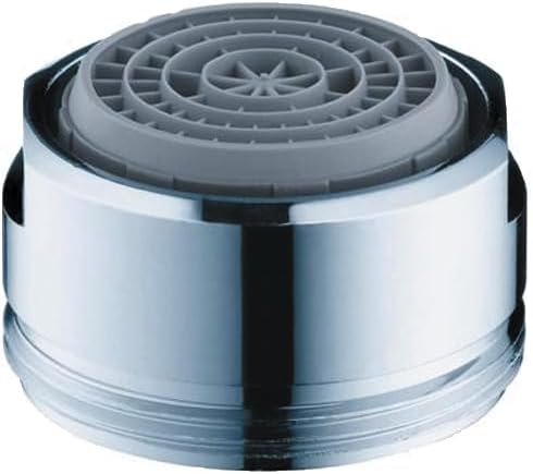 hansgrohe Soft Jet Luftsprudler Comfort M24, Universal-Wassersprudler wassersparend, 2er Set, Silber