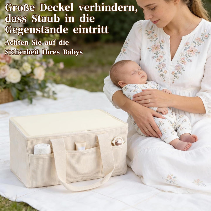 NADSSJL Wickeltisch-Organizer, Wickelkorb für die Wickelstation, Stilvoller Wickelorganizer für Baby