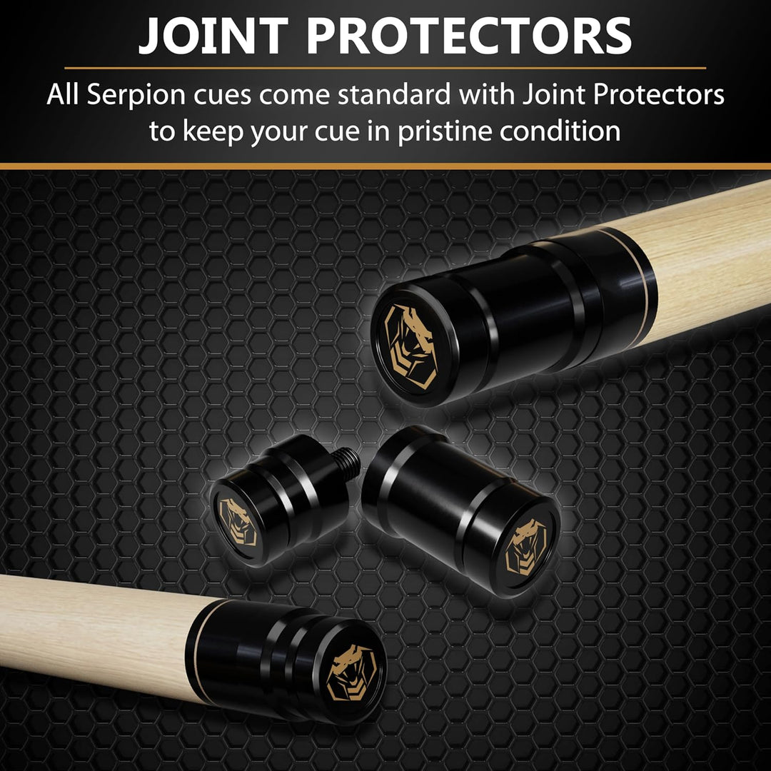 Pool Cue Stick 100% Canadian Maple Wood. Professional Billiard Pool Cue Stick with Hard Case and Joi