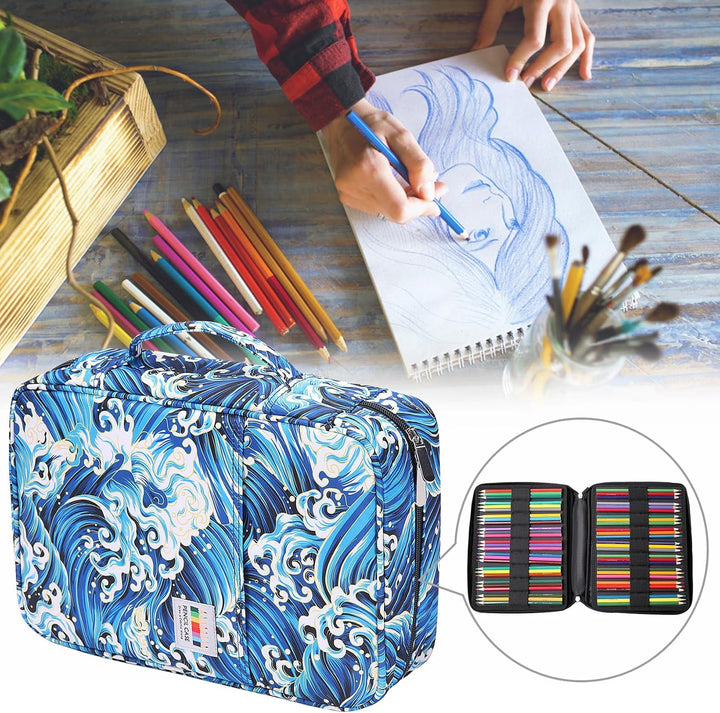 BOMKEE Federmäppchen Grosse, 304 Schlitze Etui Stifte Schule Federmappe Federtasche Maeppchen Mäppch