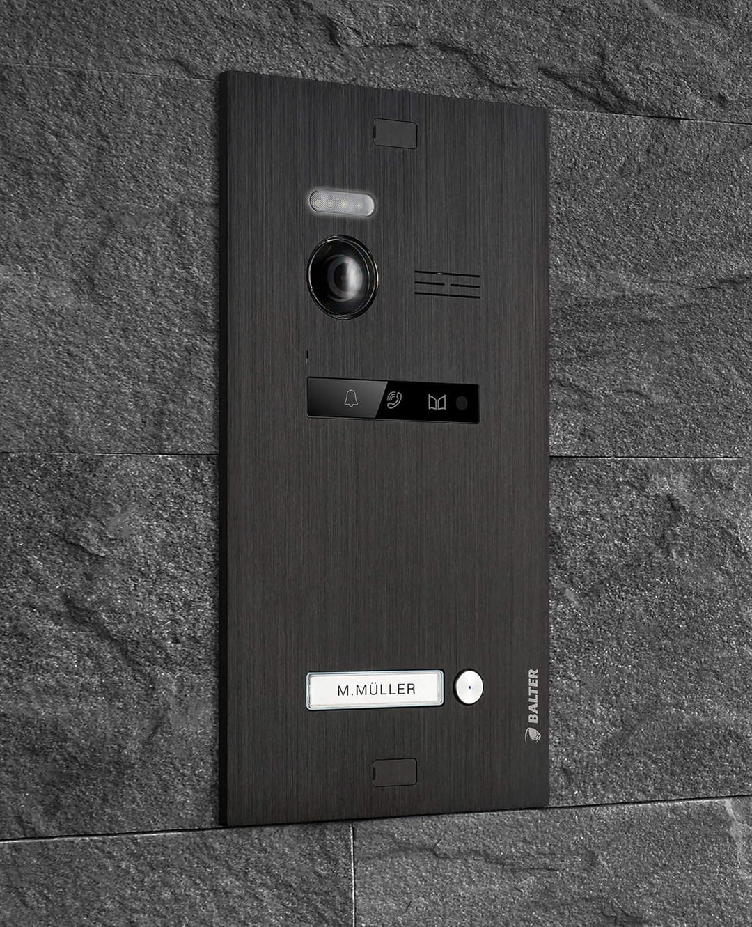 Balter EVO Video Türsprechanlage ✓ Touchscreen 7 Zoll Monitor Schwarz ✓ 2-Draht Bus ✓ Schwarze Türst