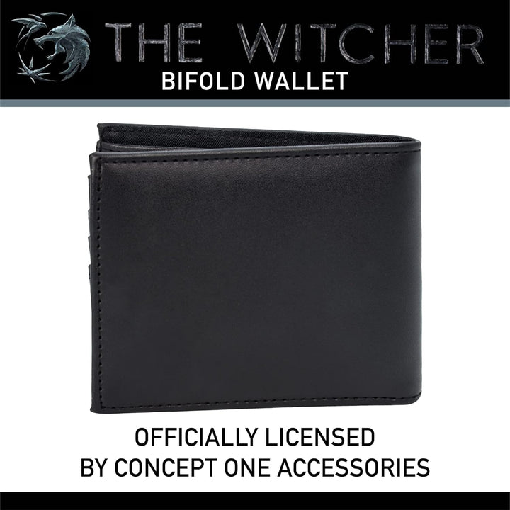 Concept One Netflix The Witcher Bifold Reisebrieftasche, Schwarz