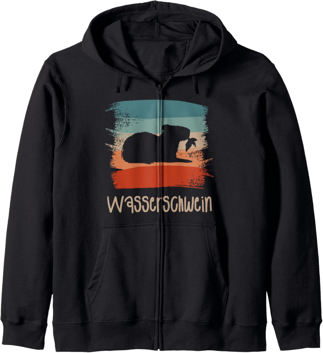 Retro Vintage Wasserschwein Wasserschweine Kapuzenjacke