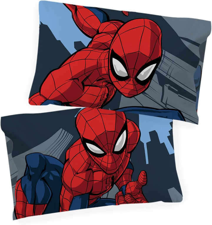 Jay Franco Marvel Spiderman City Streets Einzelbettgrösse Kinderbettwäsche-Set mit Bettbezug 135x200