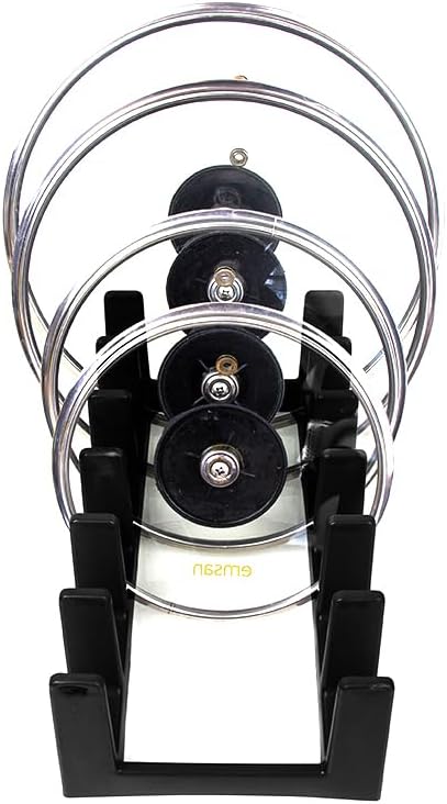 BOAA Fresh Topfdeckelhalter, Küchenaufbewahrung, Geschirrhalter für die Schublade (Pur Schwarz), Pur