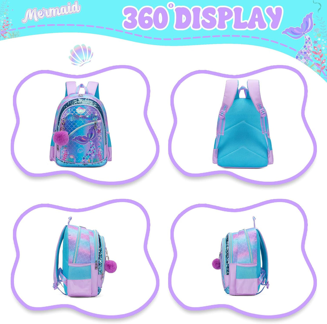 HTgroce Schulrucksack Mädchen Teenager Schultasche Schulranzen Set Rucksack für Mädchen Schule Freiz