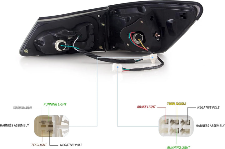 VLAND Rücklichter Kompatibel für Lexus IS250 IS350 2006-2012 Rücklichter mit Blinker. Geraucht Geräu