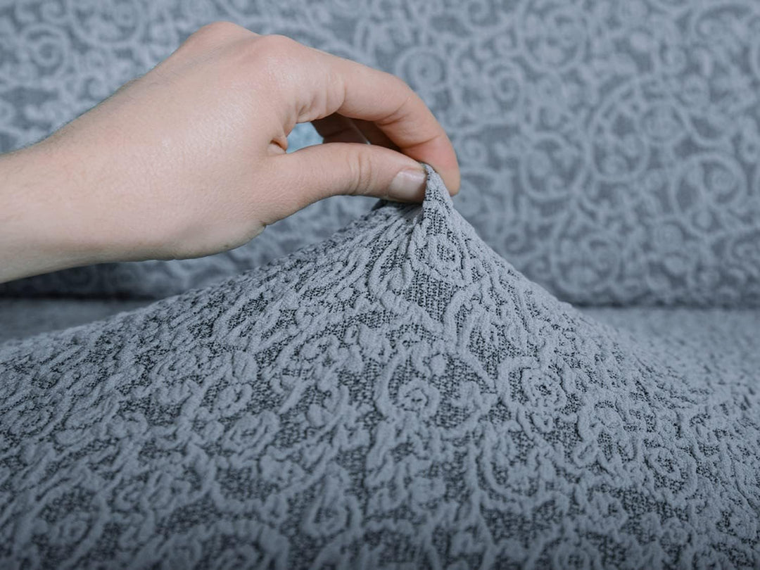 SODERBERGH Stuhlhussen 2er Set Stretch Bezug Jacquard für Stühle Dekoration Esszimmer Hochzeit Feier