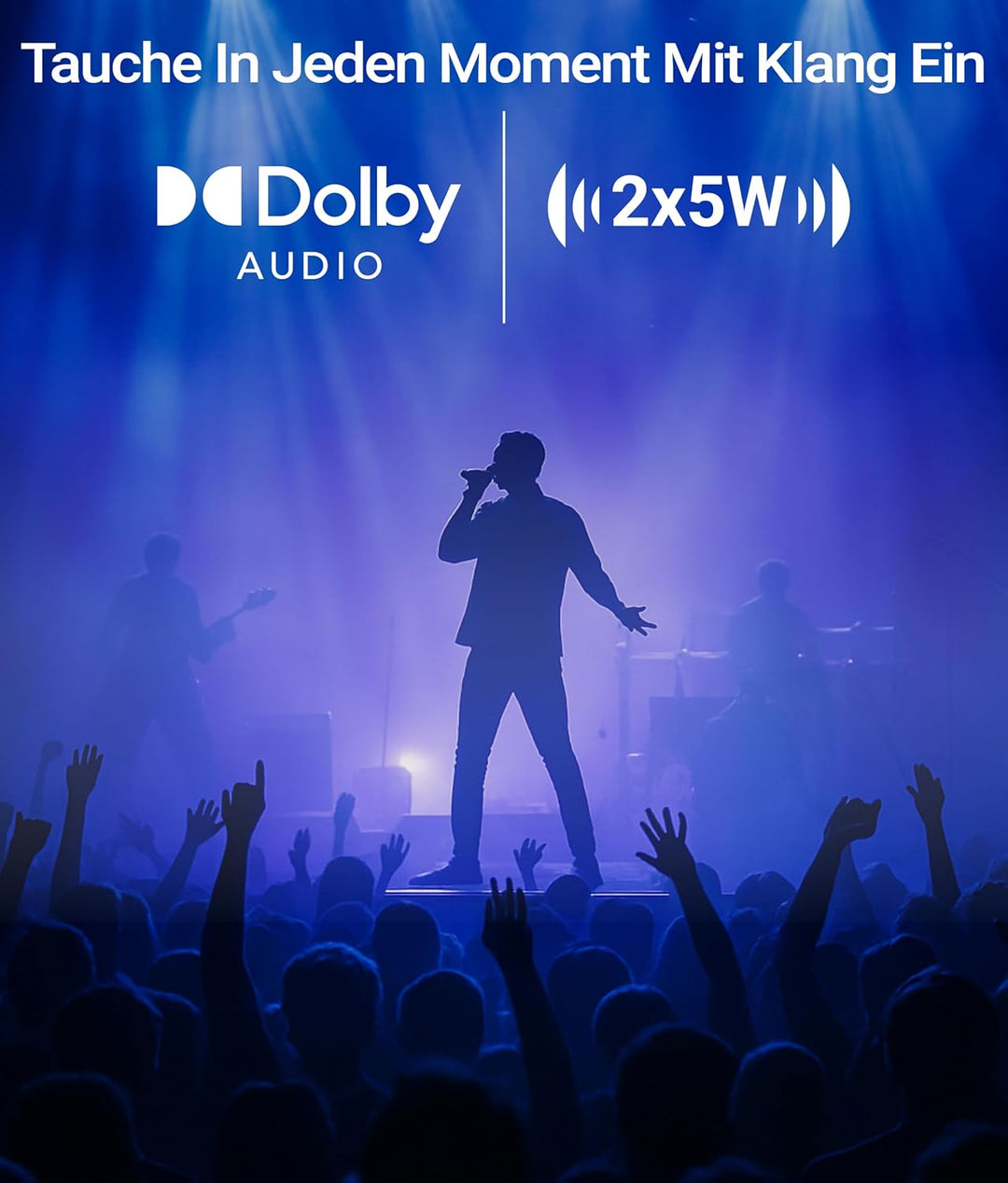 AllPlay Smart Beamer mit Google TV, Full HD 1080p, WiFi & Bluetooth, Autofokus, Aautomatische Trapez