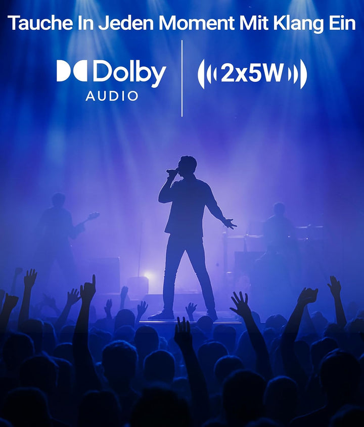 AllPlay Smart Beamer mit Google TV, Full HD 1080p, WiFi & Bluetooth, Autofokus, Aautomatische Trapez