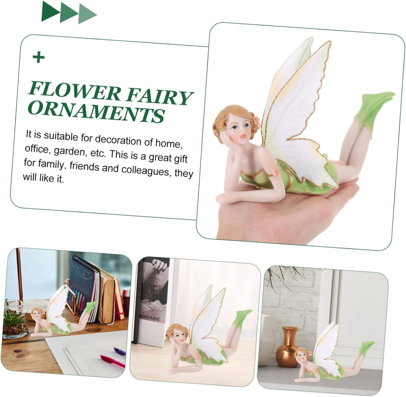 HOMSFOU 2st Blumenfee Ornament Geschenkschmuck Mini-gartenfeen Dekor Für Zu Hause Statue Der Blumenf