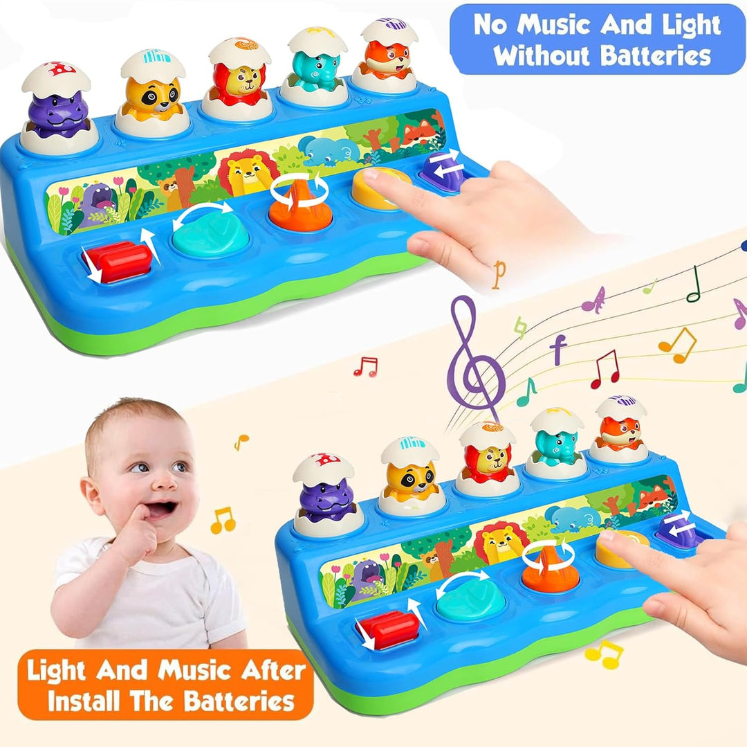 Baby Spielzeug ab 1 Jahr, Pop up Baby Montessori Spielzeug 6 7 8 9 10 12 18 Monate Mädchen Junge mit