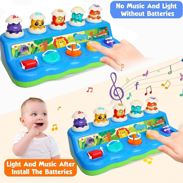 Baby Spielzeug ab 1 Jahr, Pop up Baby Montessori Spielzeug 6 7 8 9 10 12 18 Monate Mädchen Junge mit