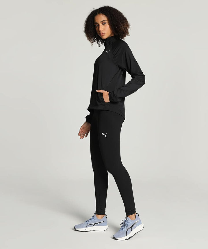 PUMA Damen Active Woven Suit Trainingsanzug, Puma Schwarz