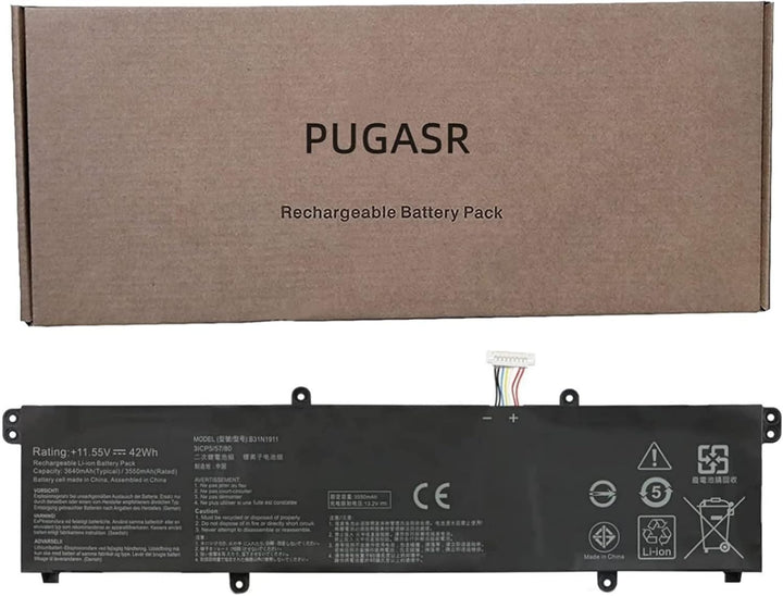 PUGASR B31N1911 C31N1911 Laptop Akku Kompatibel mit Asus VivoBook Flip 14 A413FA K413EA M413DA S413D