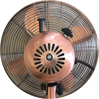 BEPER VE.210 Retro Design-Tischventilator Oszillierender mit 4 Flügeln und Einstellbarer Geschwindig