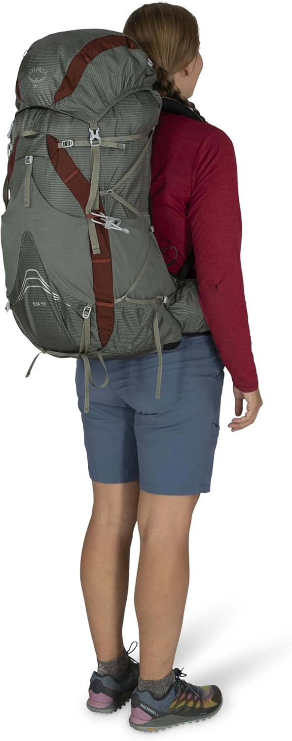 Osprey Damen Eja 58 Ultraleichter Rucksack-Rucksack WM/L Lila Abenddämmerung, WM/L Lila Abenddämmeru