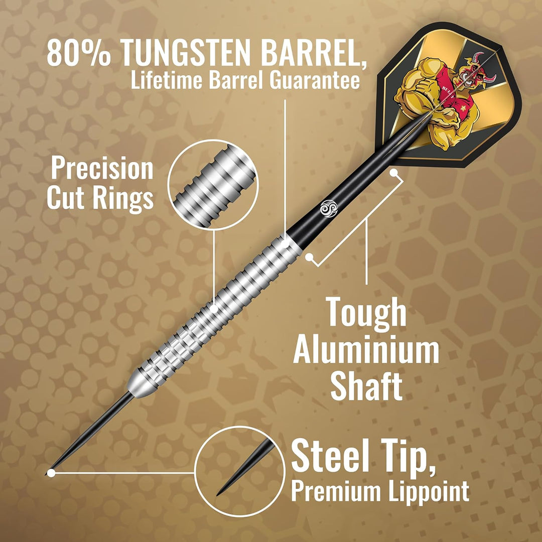 Shot! Steel Darts Michael Smith Bully Boy Precision 80% Tungsten Steeltip Darts Steeldart Hochwertig